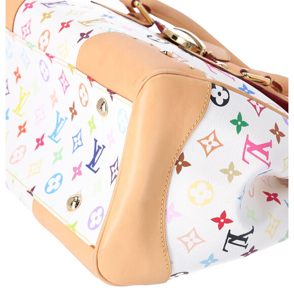 Louis Vuitton Beverly GM Monogram White Multicolor Handbag M40201 Blanc - Picture 9 of 10